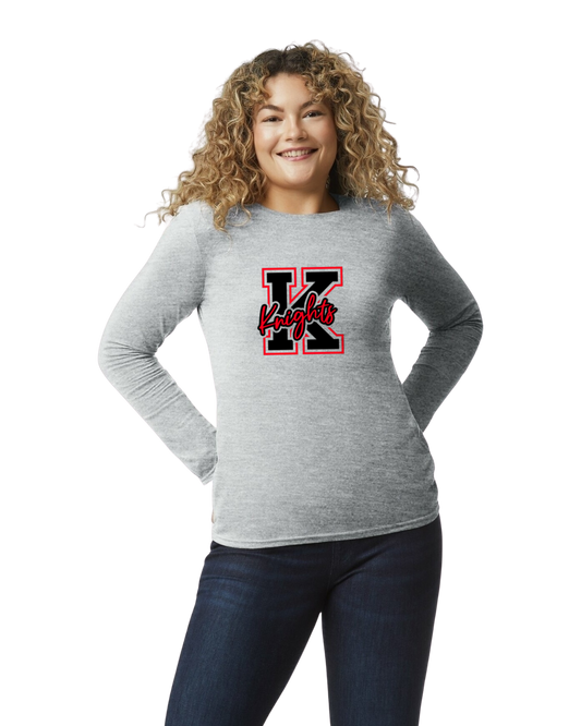 Hockey Option 9 Knights "K" Long Sleeve T-Shirt