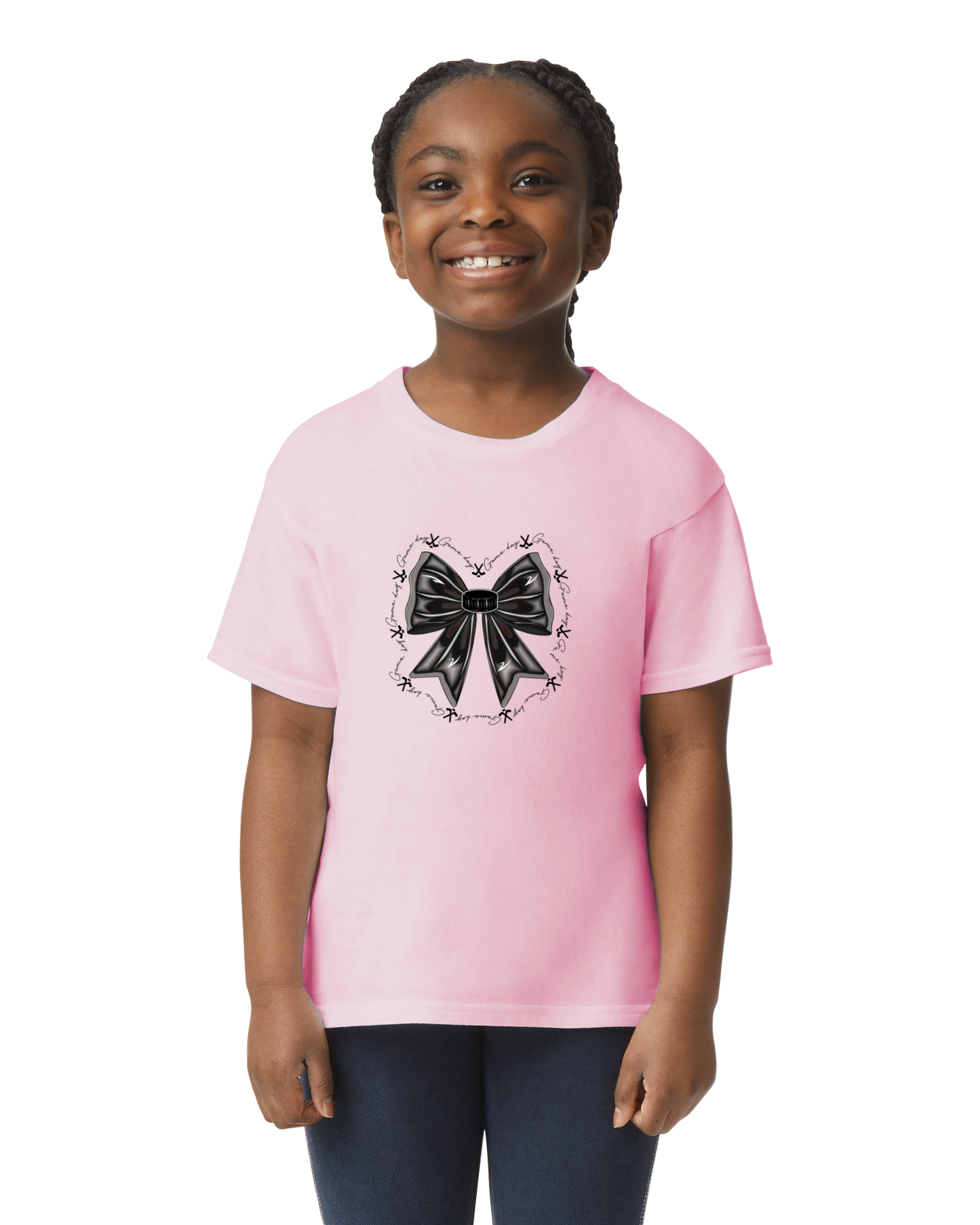 Option 4 Hockey Sister Bow T-Shirt