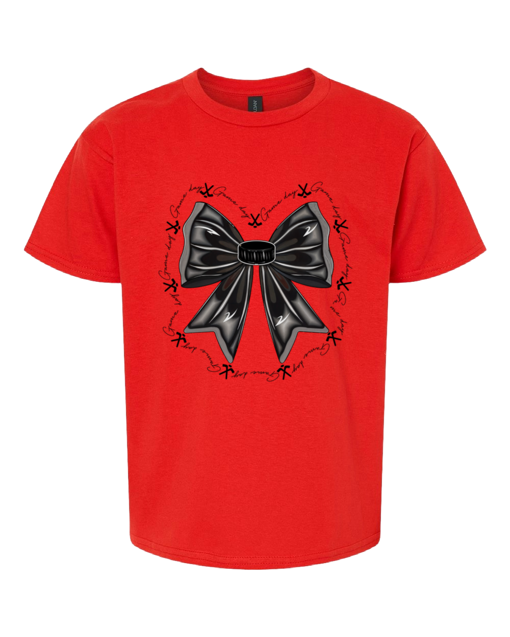 Option 4 Hockey Sister Bow T-Shirt
