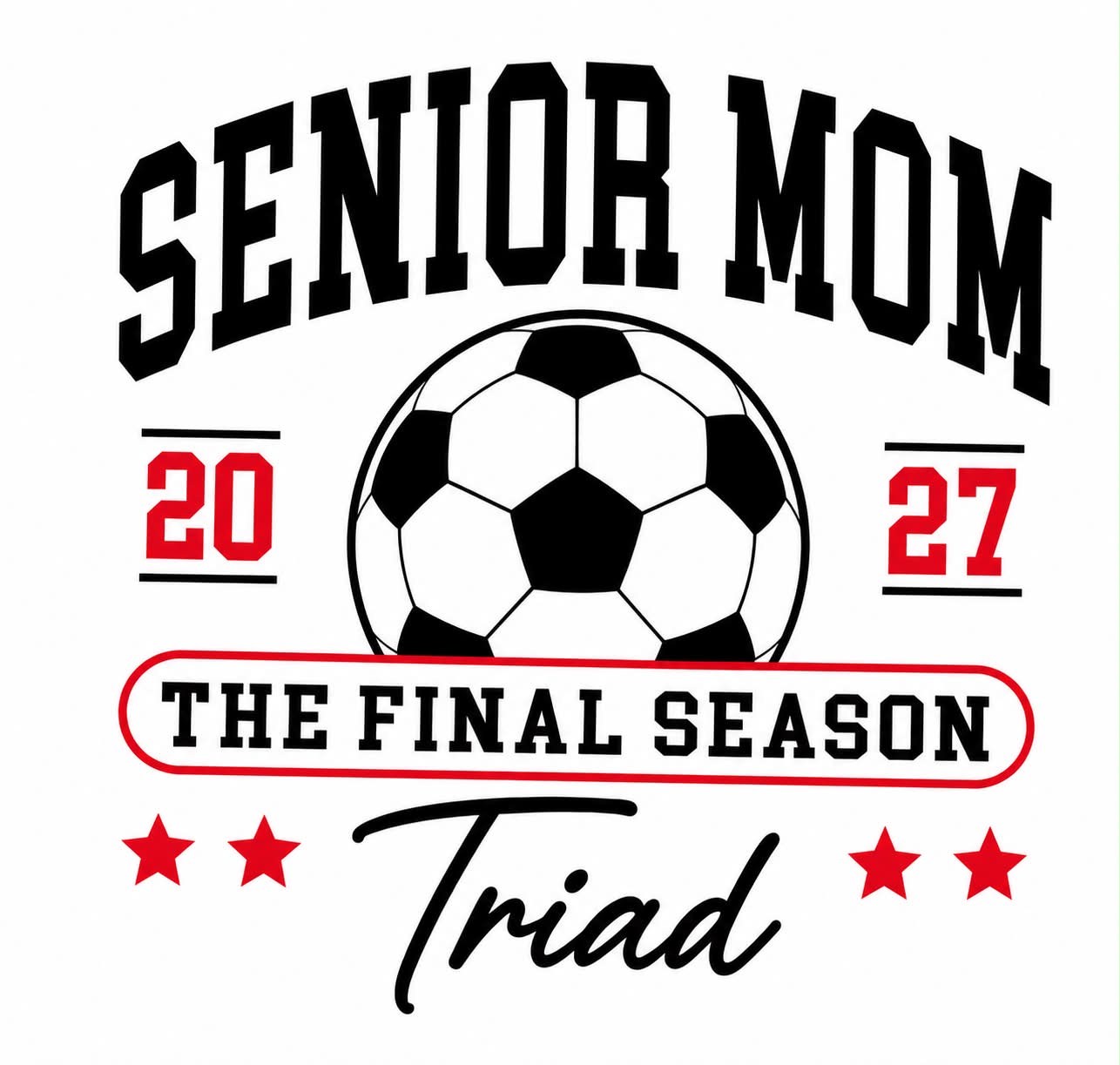 Triad Soccer Senior Mom Hoodie