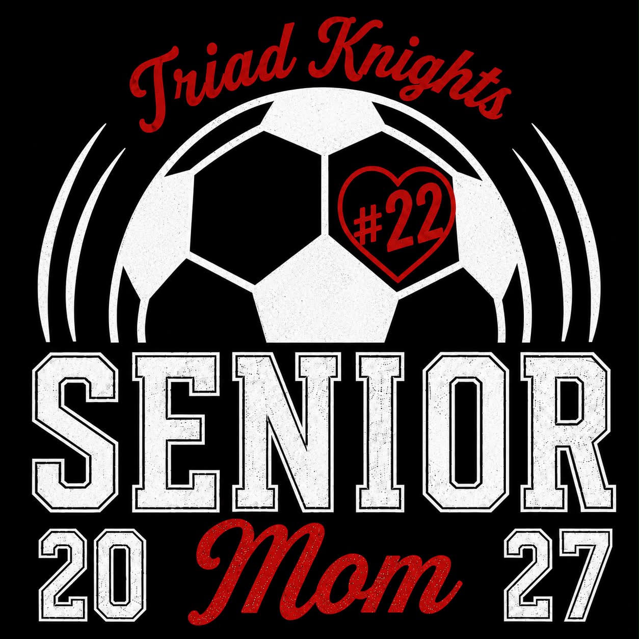 Triad Soccer Senior Mom T-Shirt
