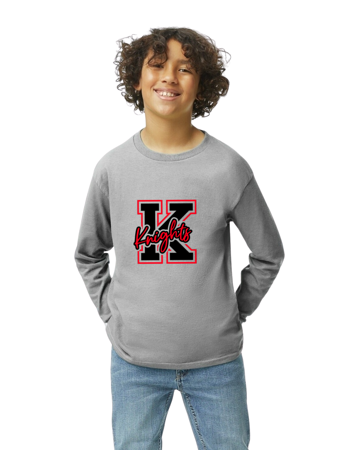 Hockey Option 9  Knights "K" Long Sleeve T-Shirt