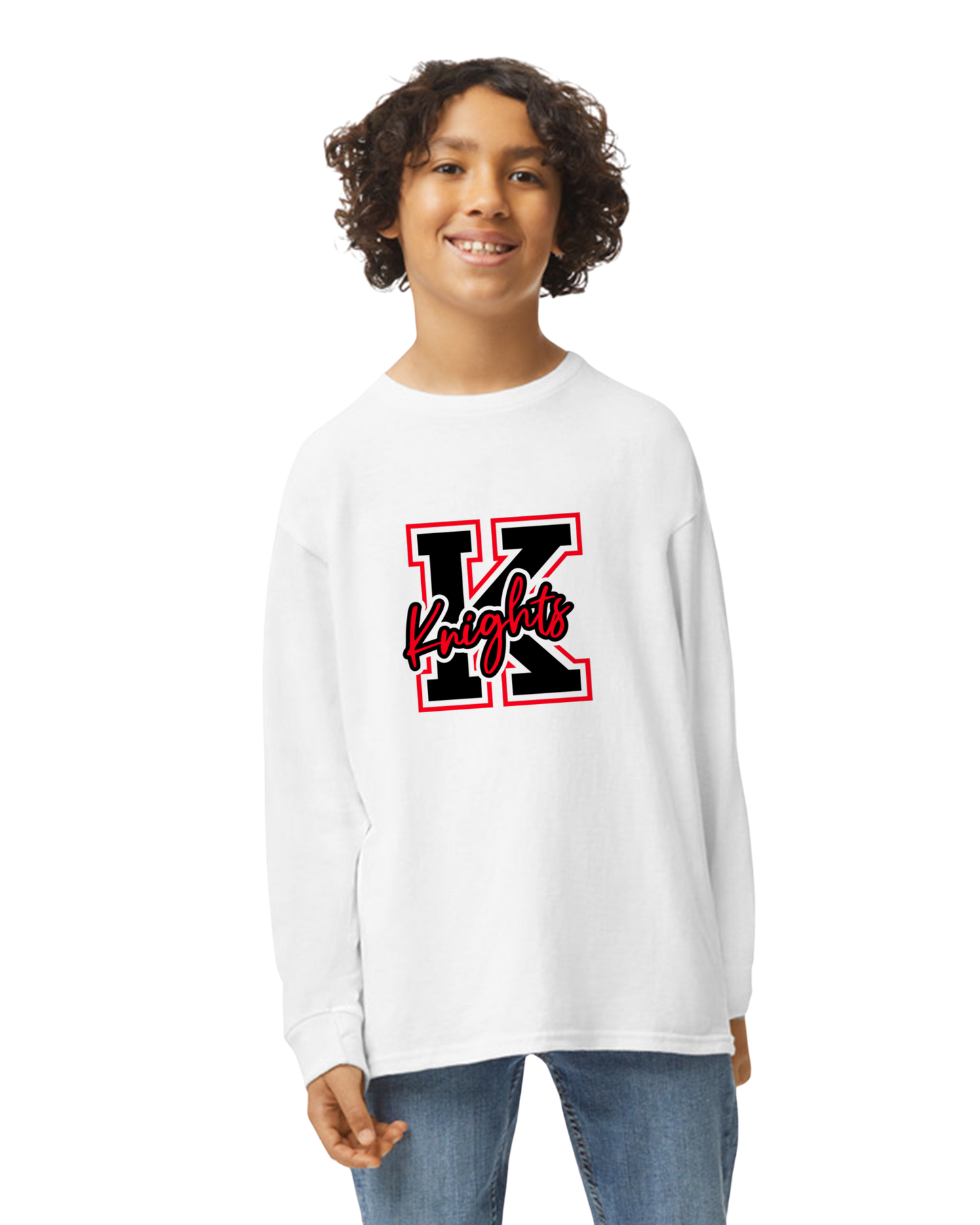 Hockey Option 9  Knights "K" Long Sleeve T-Shirt