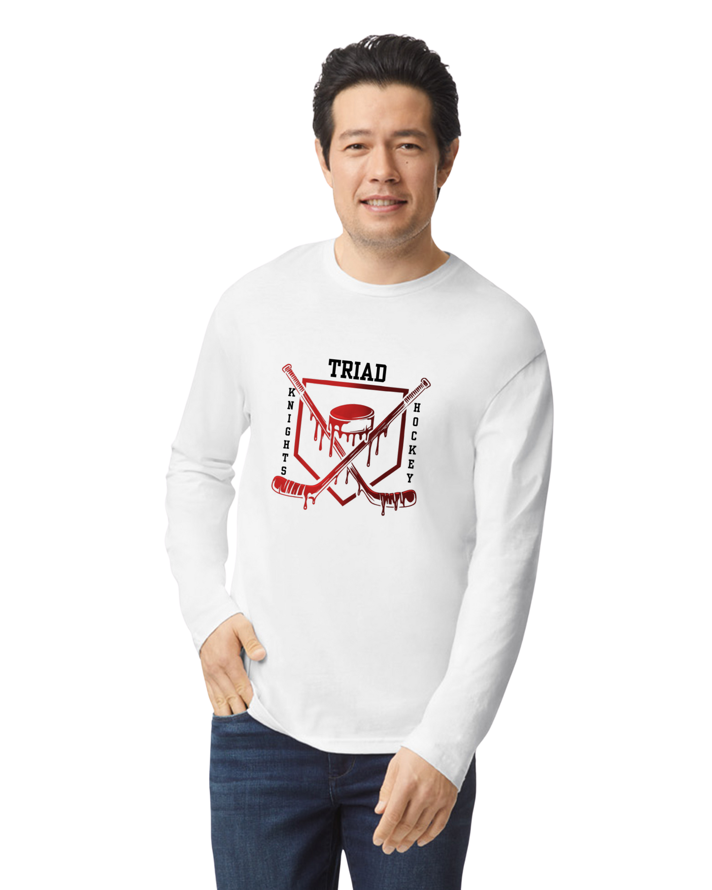 Hockey Option 3 Drip Long Sleeve T-Shirt