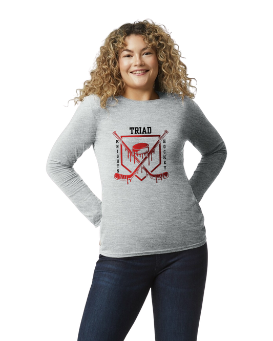 Hockey Option 3 Drip Long Sleeve T-Shirt