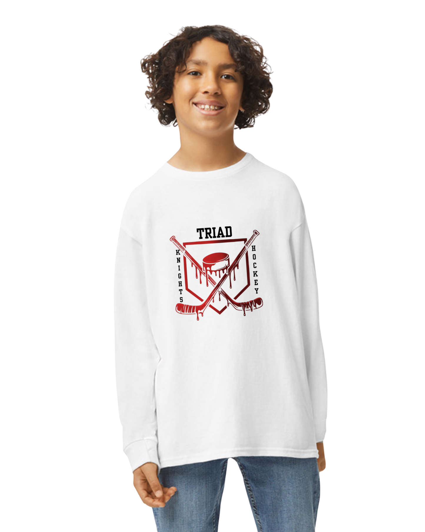 Hockey Option 3 Drip Long Sleeve T-Shirt