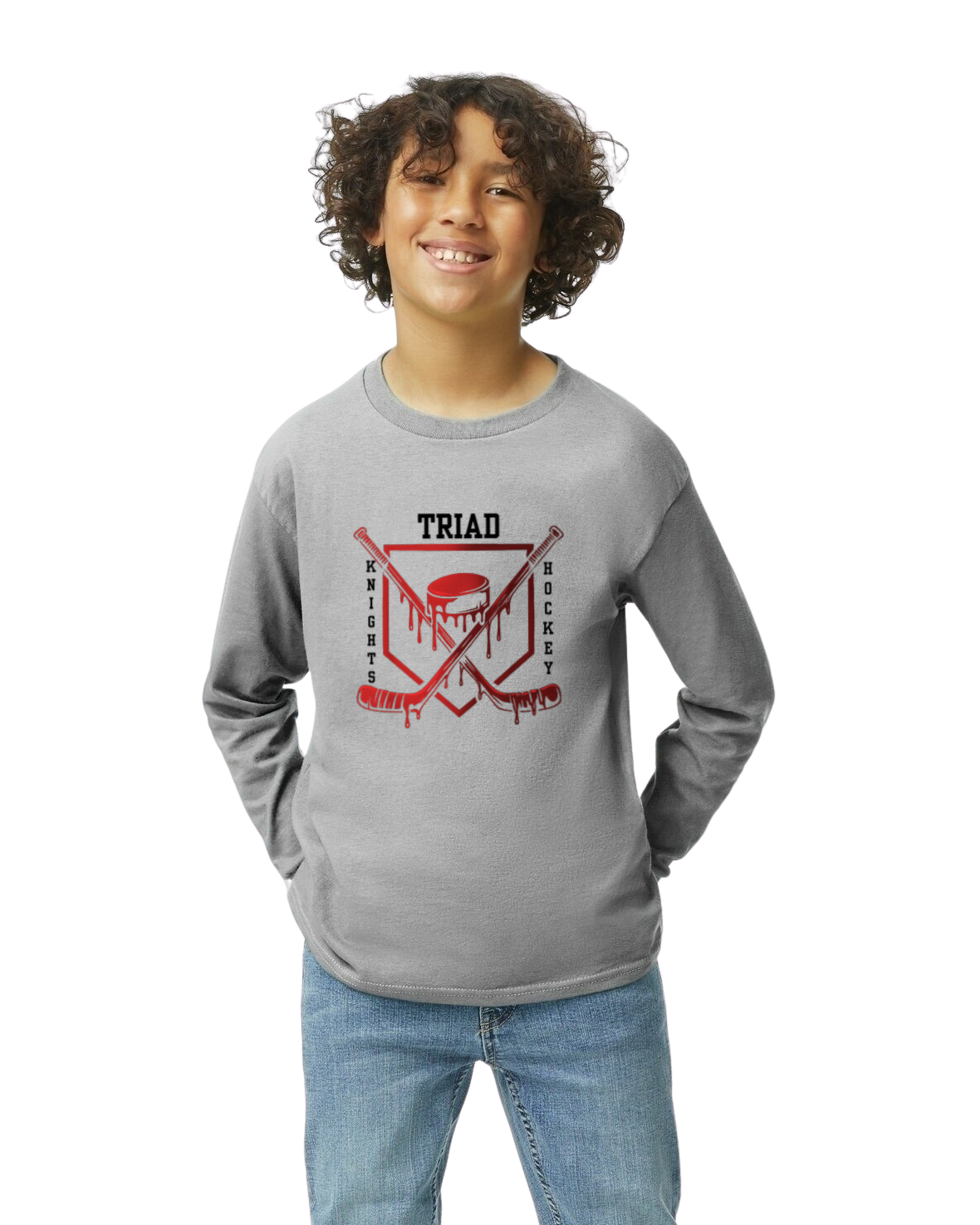 Hockey Option 3 Drip Long Sleeve T-Shirt