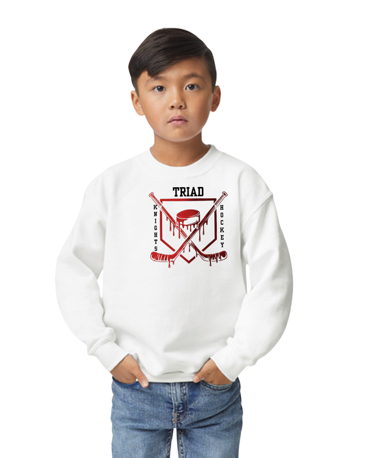 Hockey Option 3 Drip Crewneck Sweatshirt