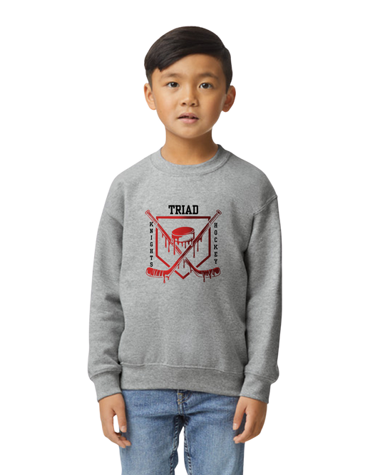 Hockey Option 3 Drip Crewneck Sweatshirt