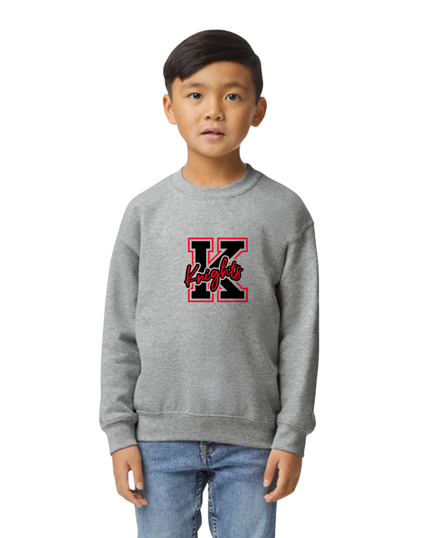 Hockey Option 9  KNIGHTS "K" CREWNECK