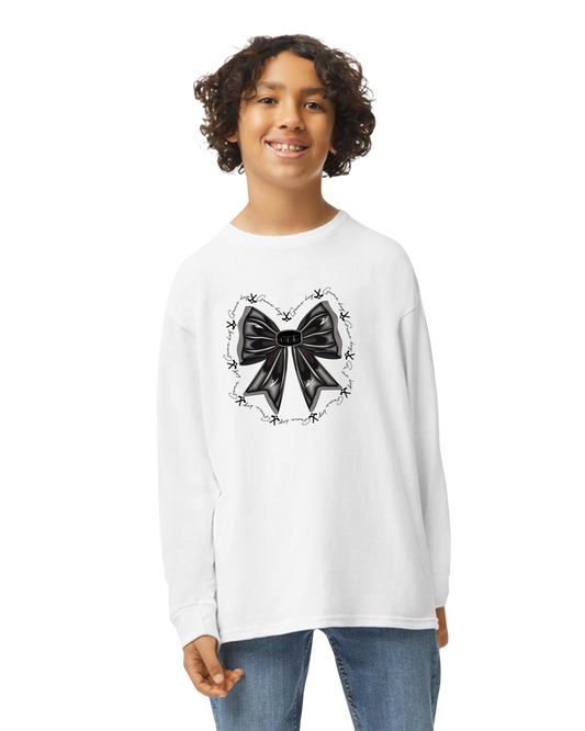 Option 4 Hockey Sister Bow Long Sleeve T-Shirt