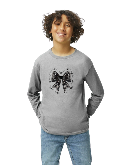 Option 4 Hockey Sister Bow Long Sleeve T-Shirt