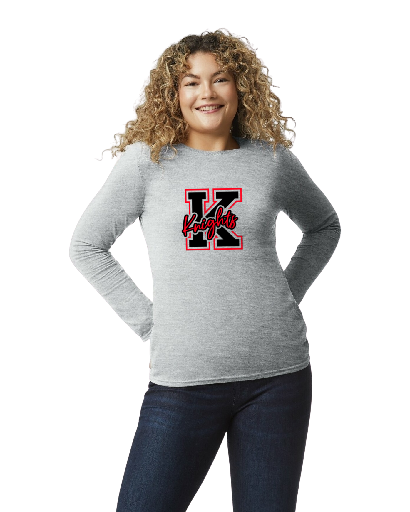 Hockey Option 9  Knights "K" Long Sleeve T-Shirt