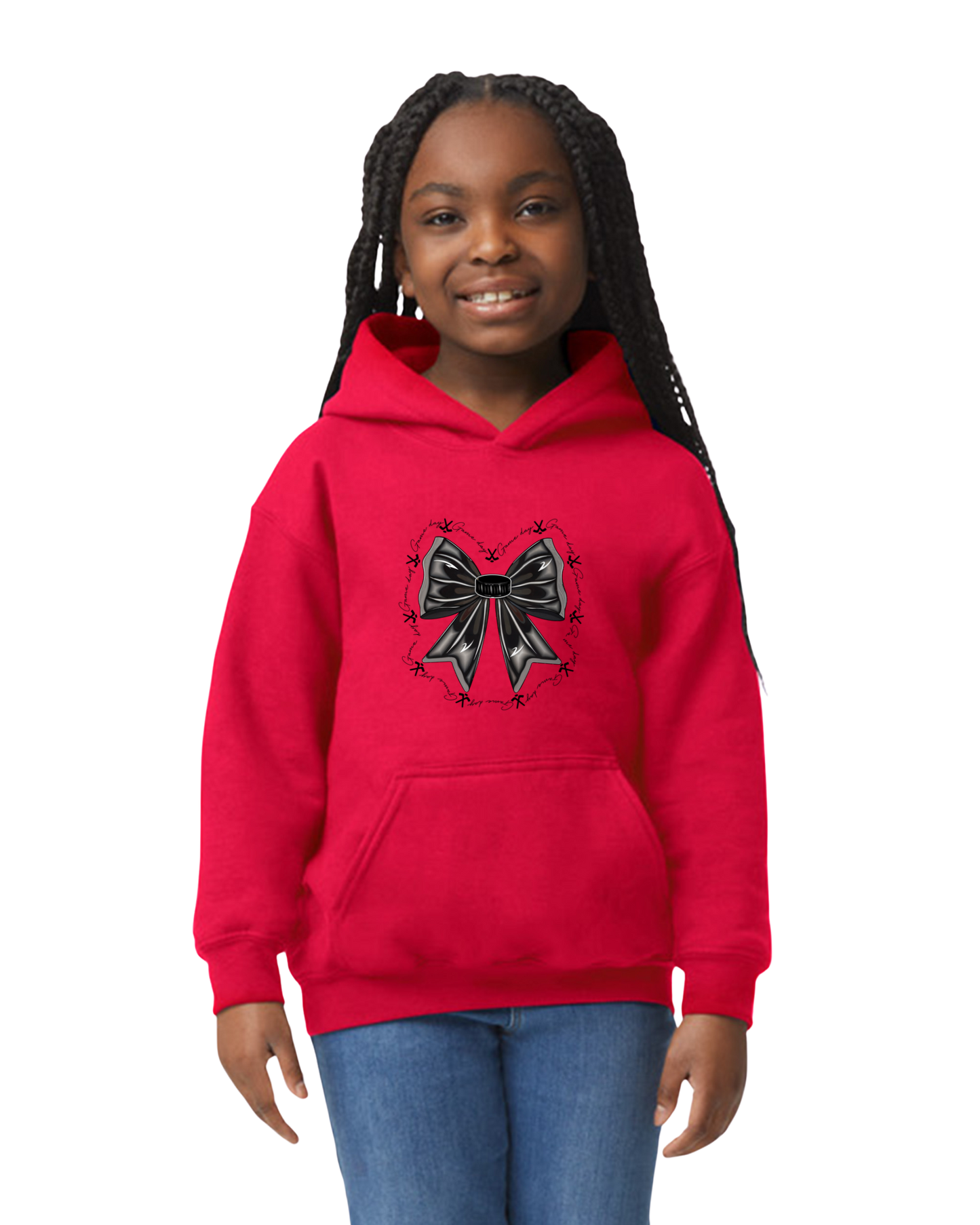 Option 4 Hockey Sister Bow Hoodie