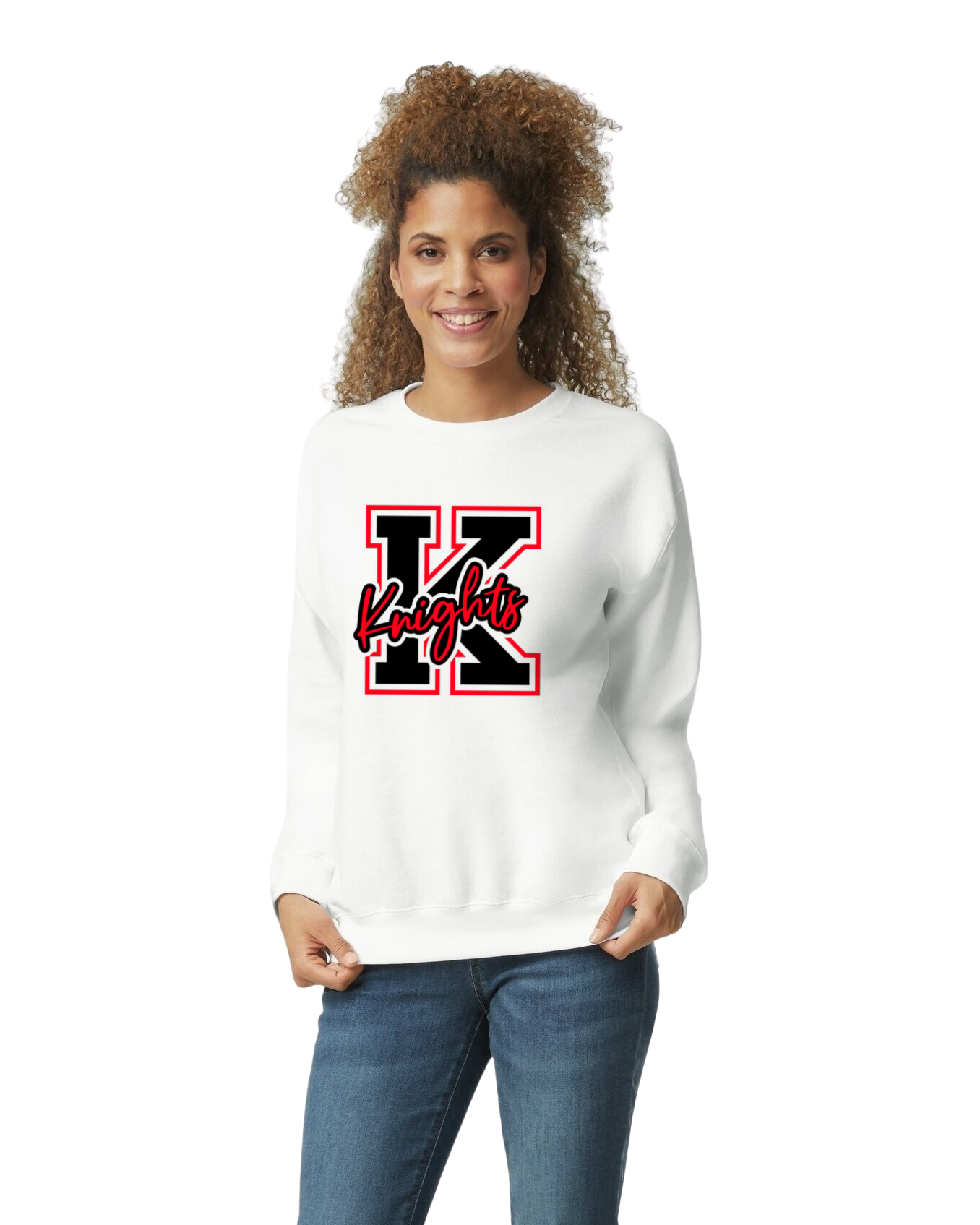 Hockey Option 9  KNIGHTS "K" CREWNECK